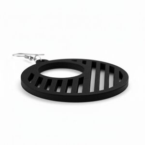 Round Capture ▪︎ Wood Enriched Laser Cut Earringz